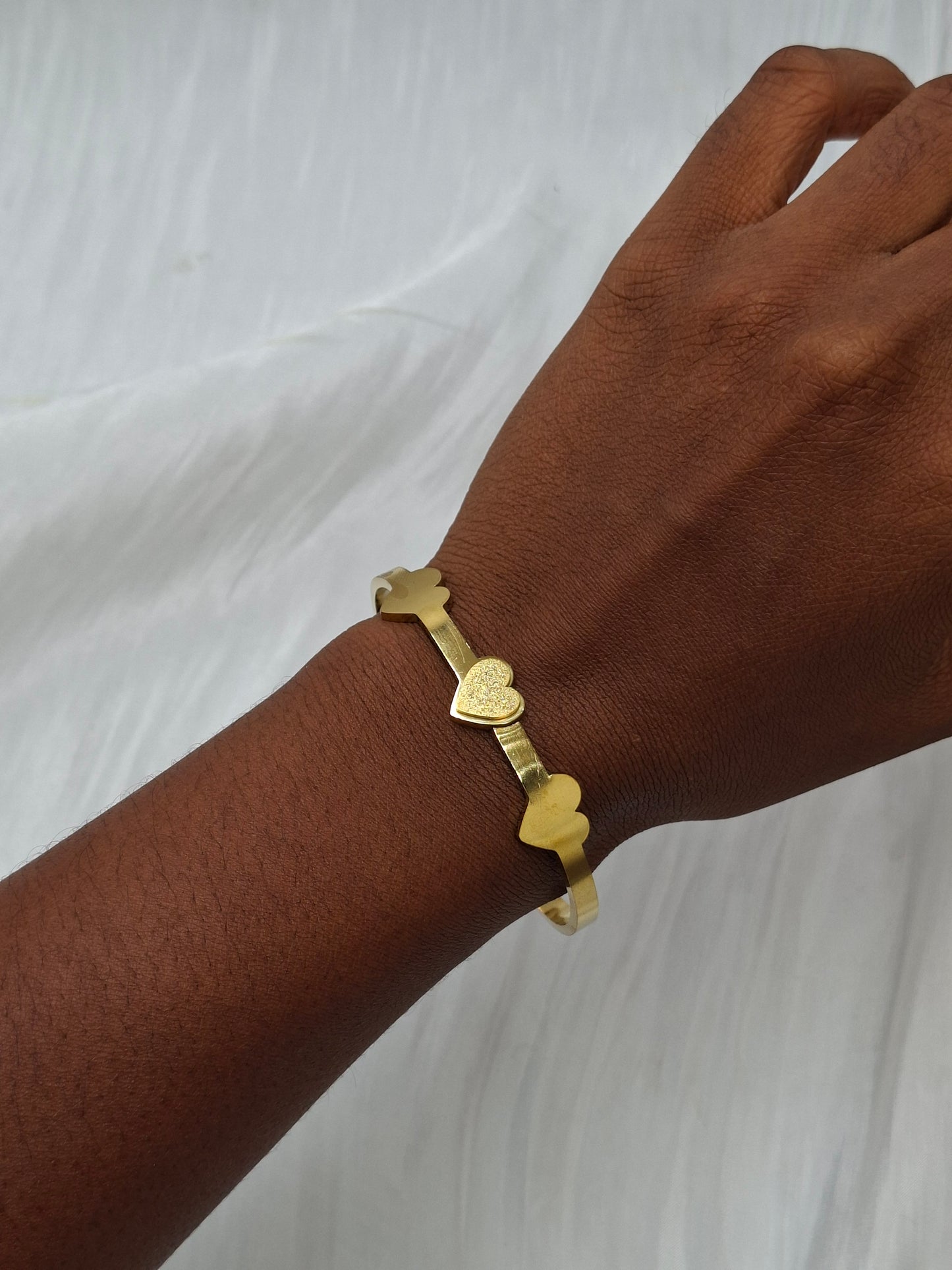 Trio Hearts Bangle