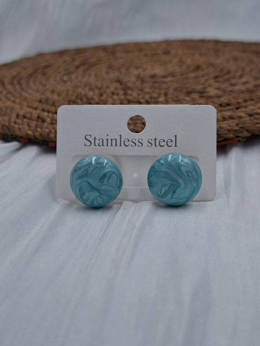 Double Sided Turquoise Stud Earrings