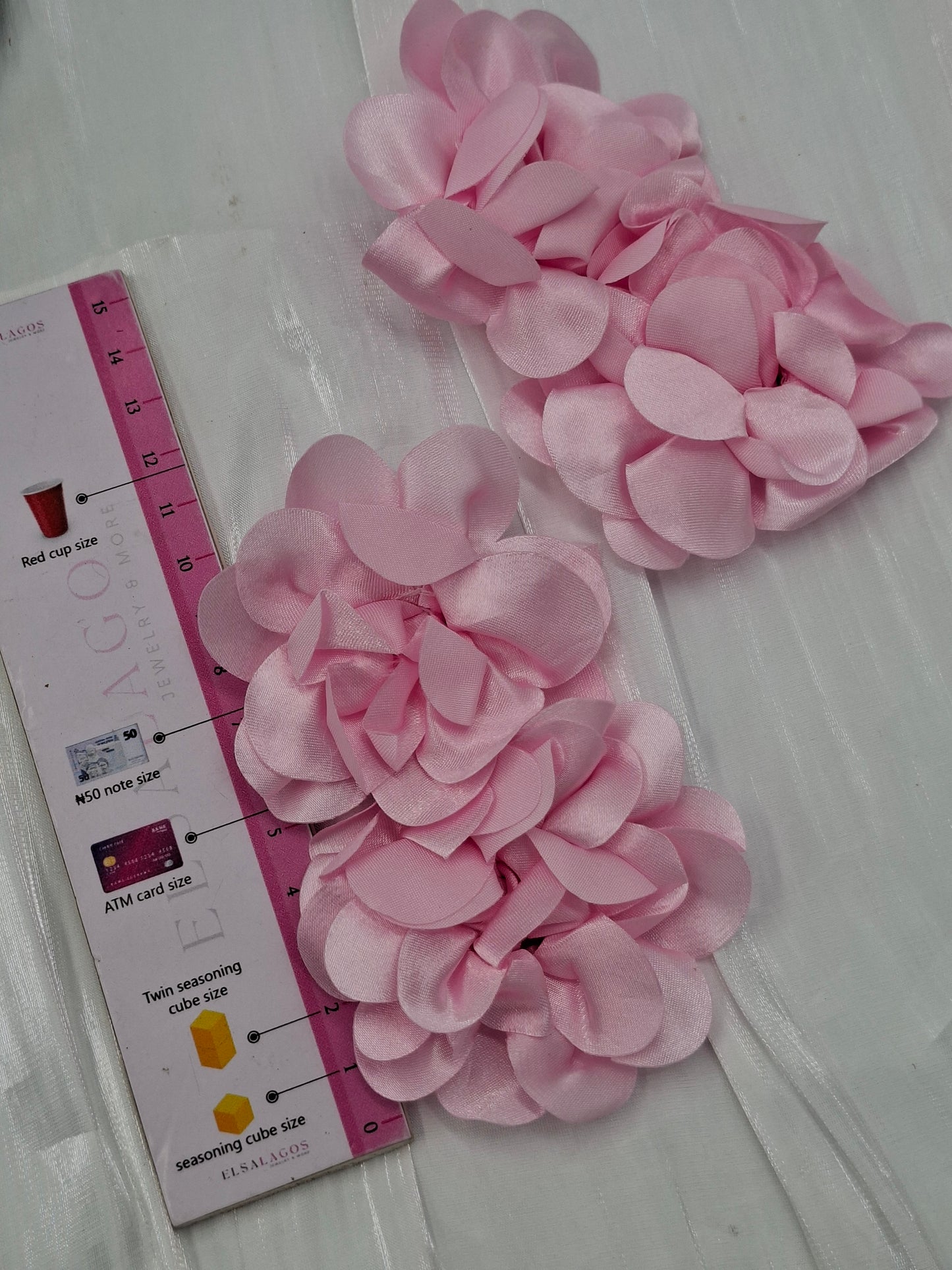 Pink Drop Flower Earrings