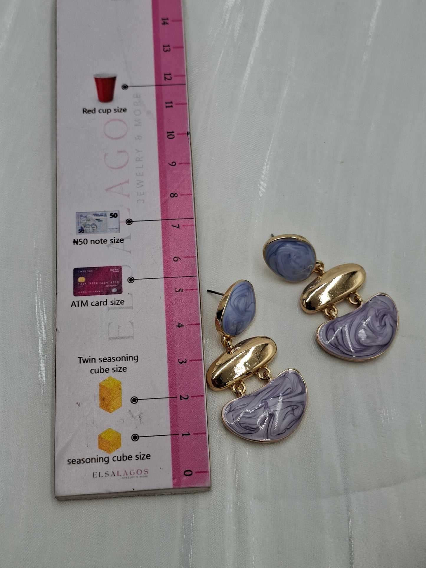 Lavender Drop Earrings