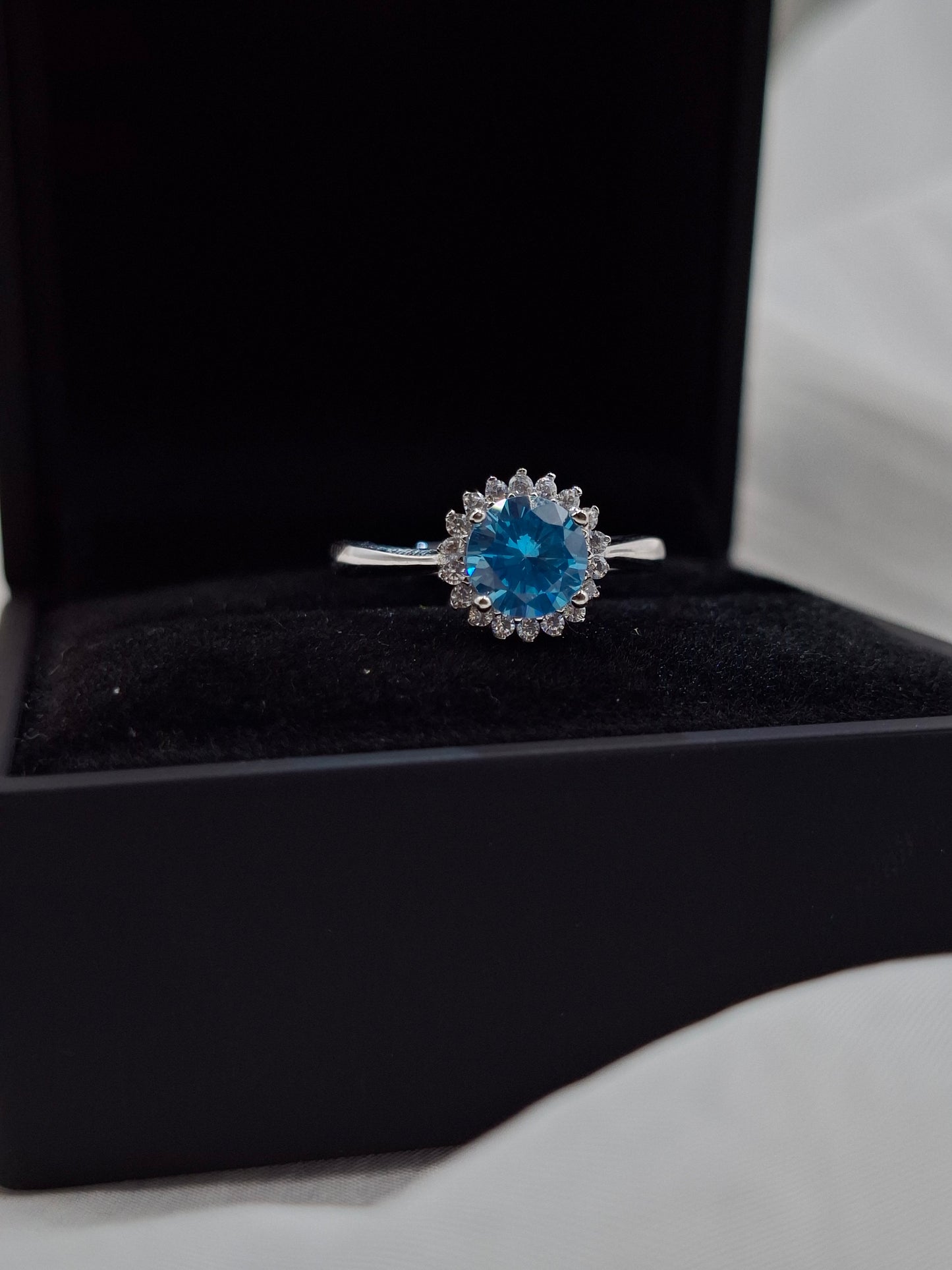 Aqua Sparkle Ring
