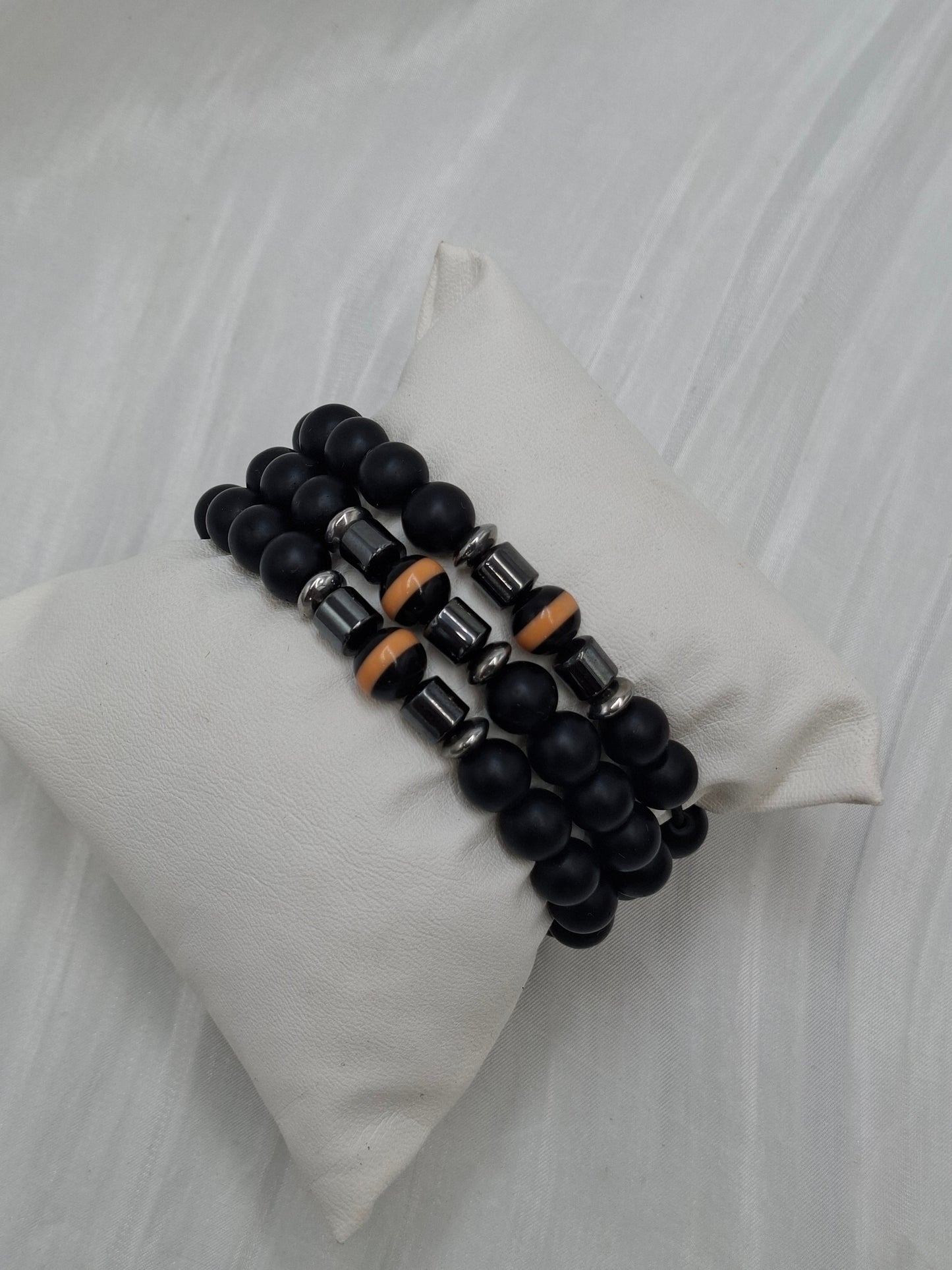 Striped Bead Bracelets