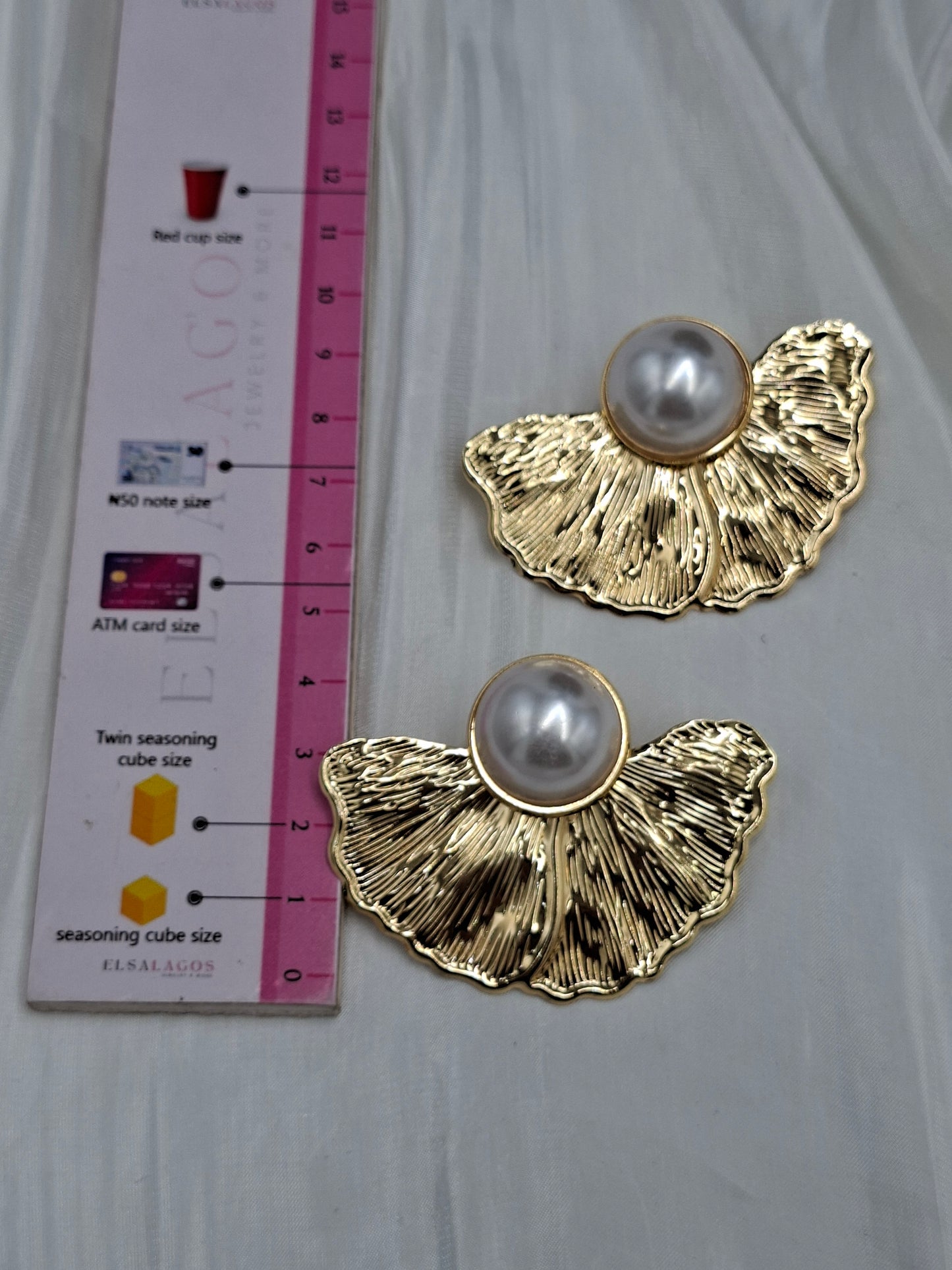 Fan Pearl Earrings