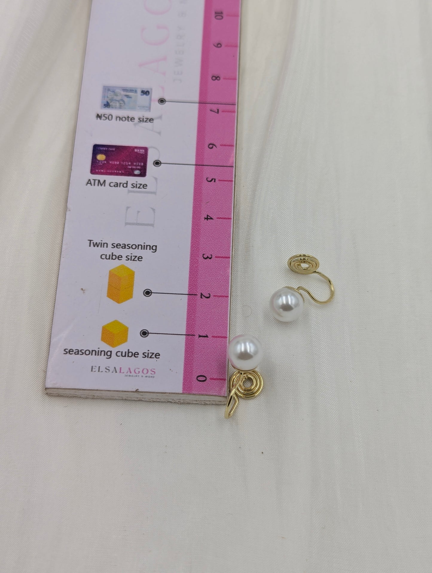 Pearl Clip On Earrings