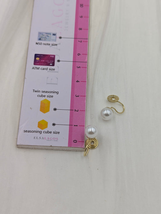 Pearl Clip On Earrings