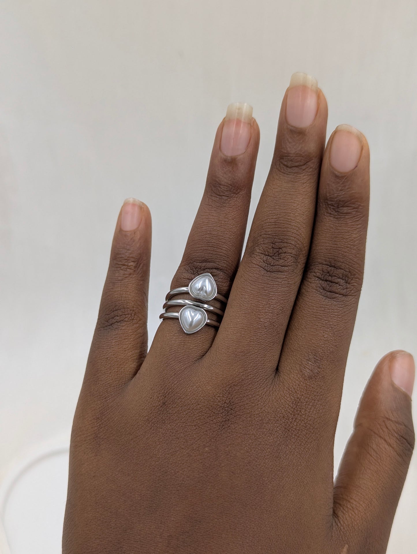 Twin Heart Ring (size 8-9)