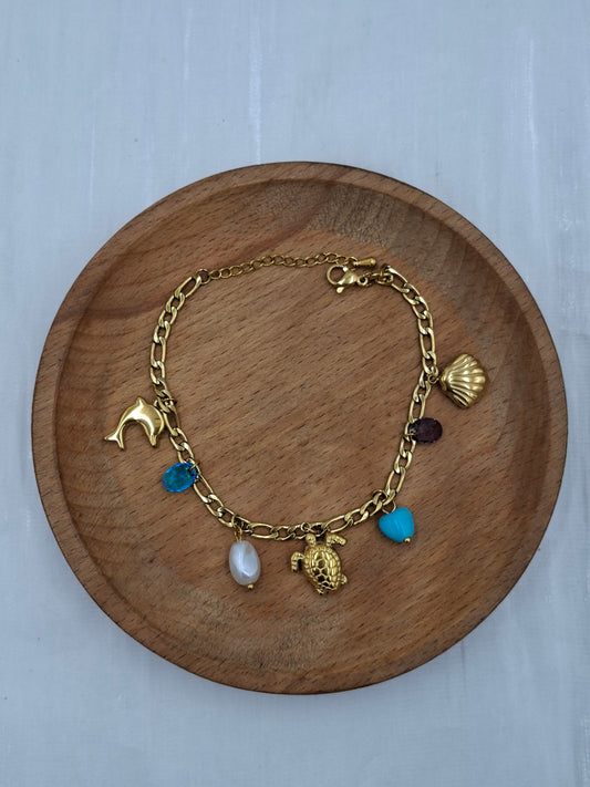 Turtle Turquoise Bracelet