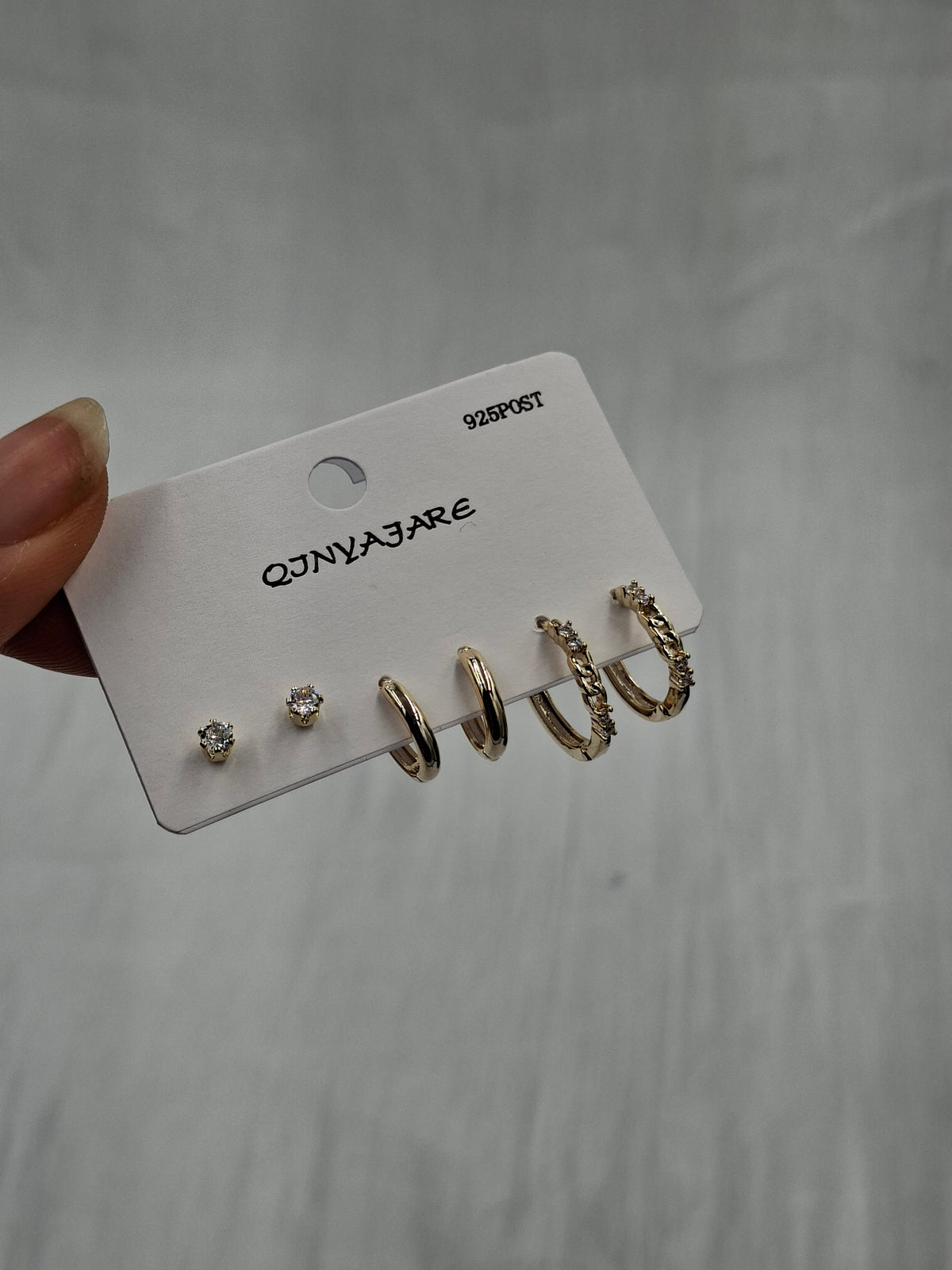 Gold Stack Earring Set