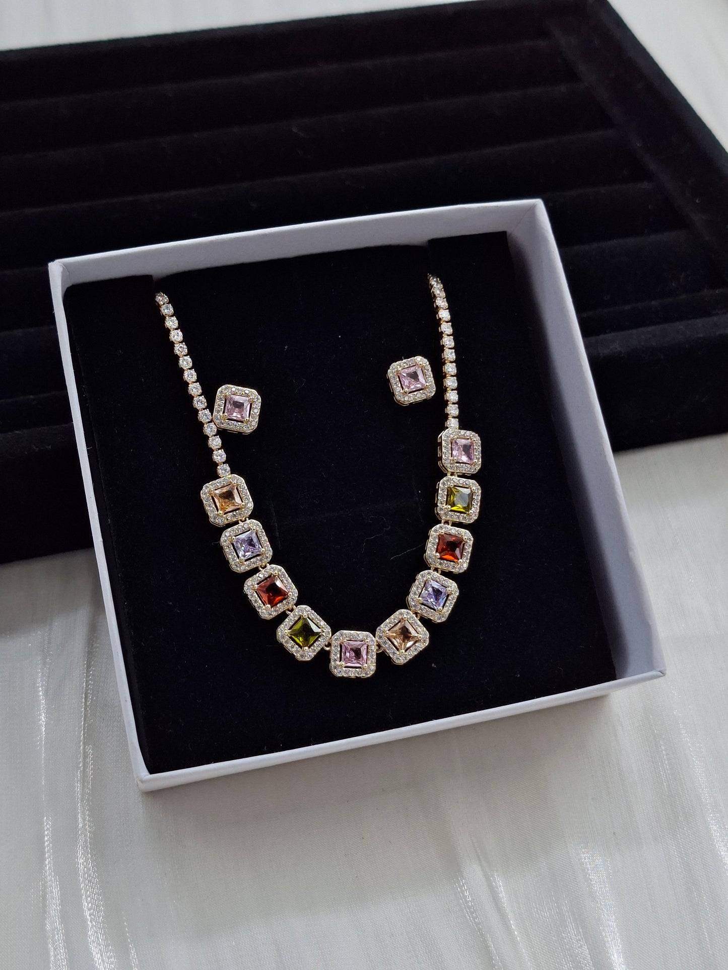 Rainbow Necklace Set