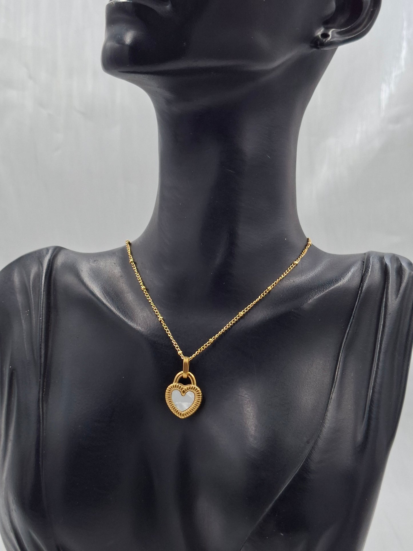 Double-sided Heart Locket Necklace
