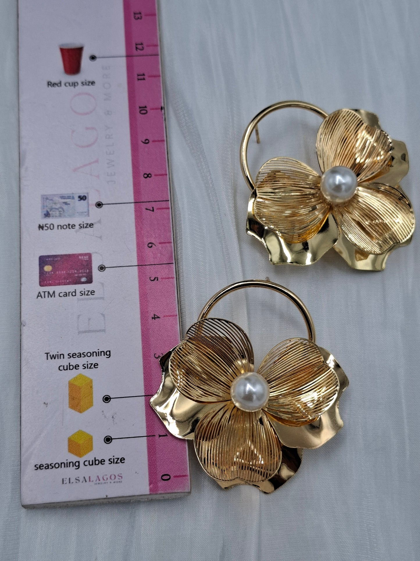 Gold Basket Earrings