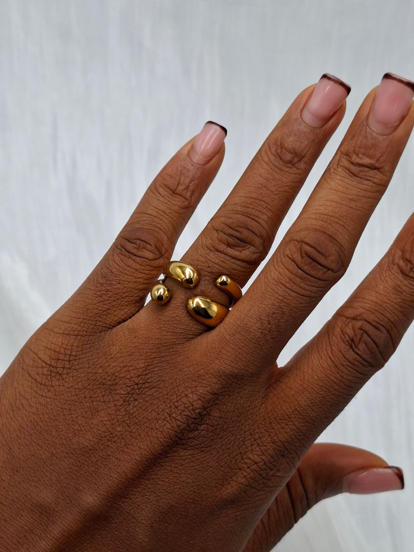 Gold Cuff Ring (size 8)
