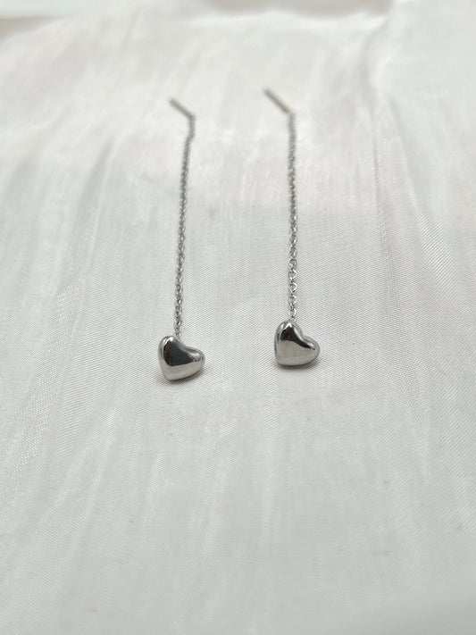 Heart Threader Earrings