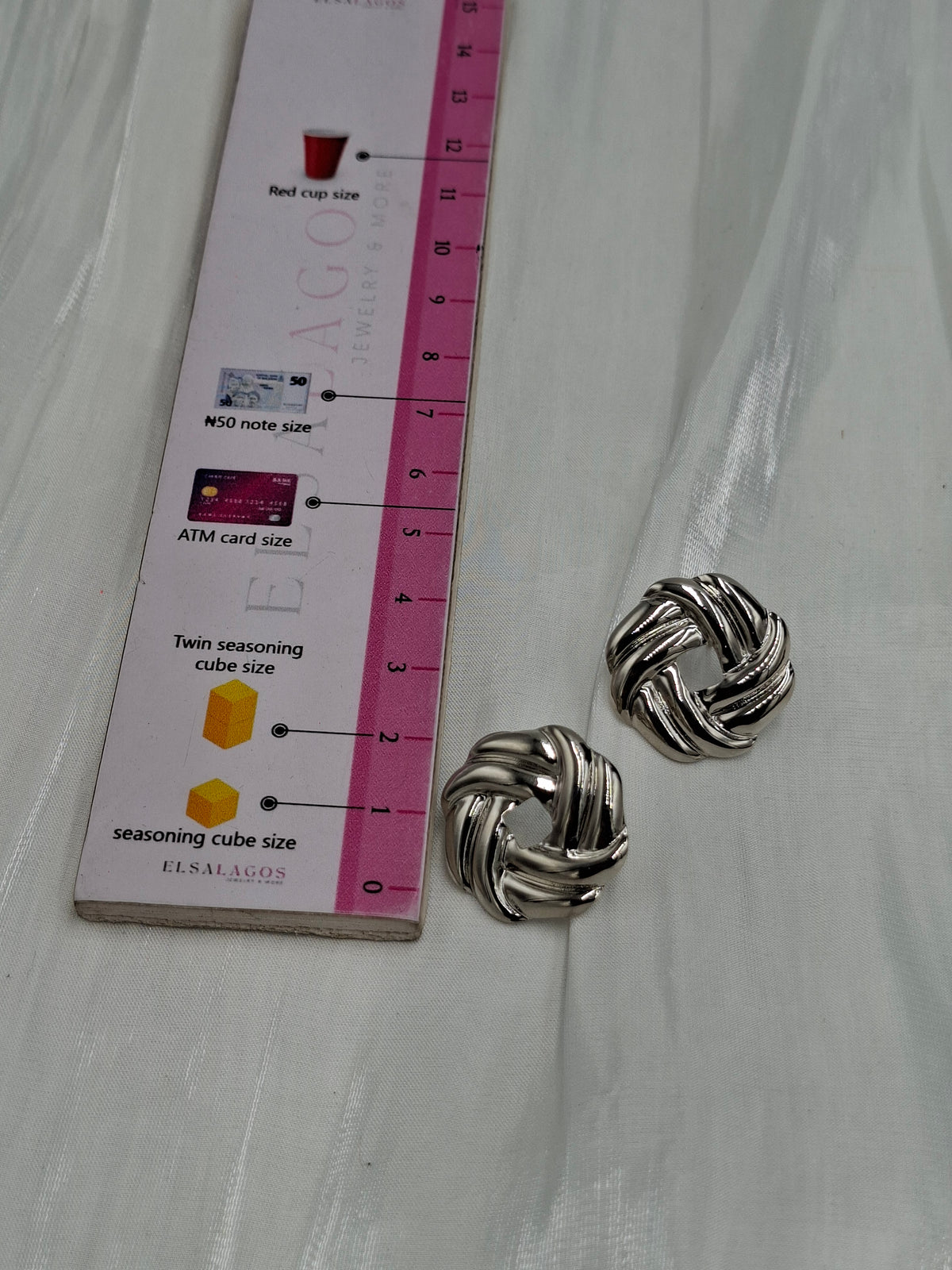 Silver Knot Earrings