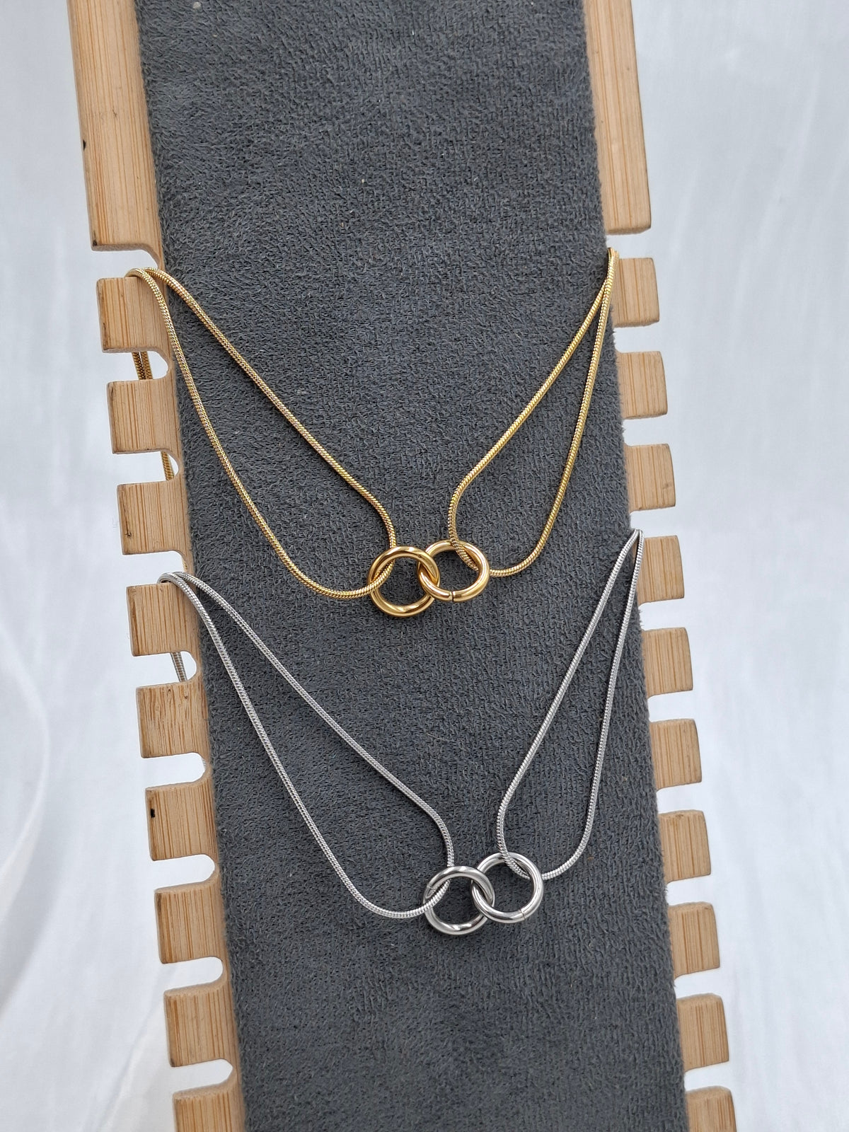 Intertwined Hoop Necklace