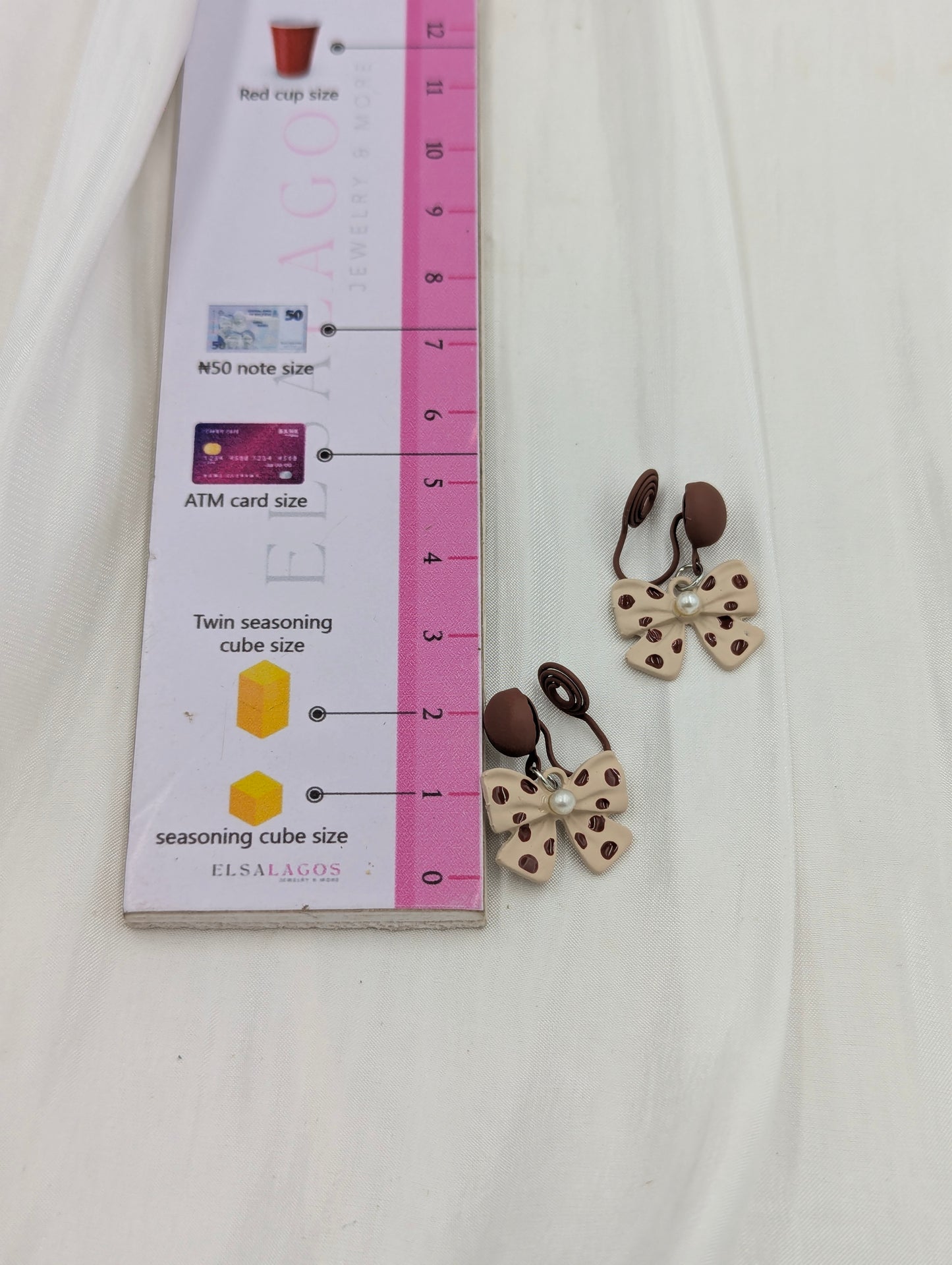 Polka Dot Clip On Earrings
