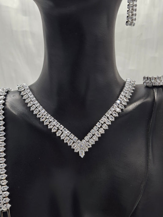 Princess Tennis Necklace Set