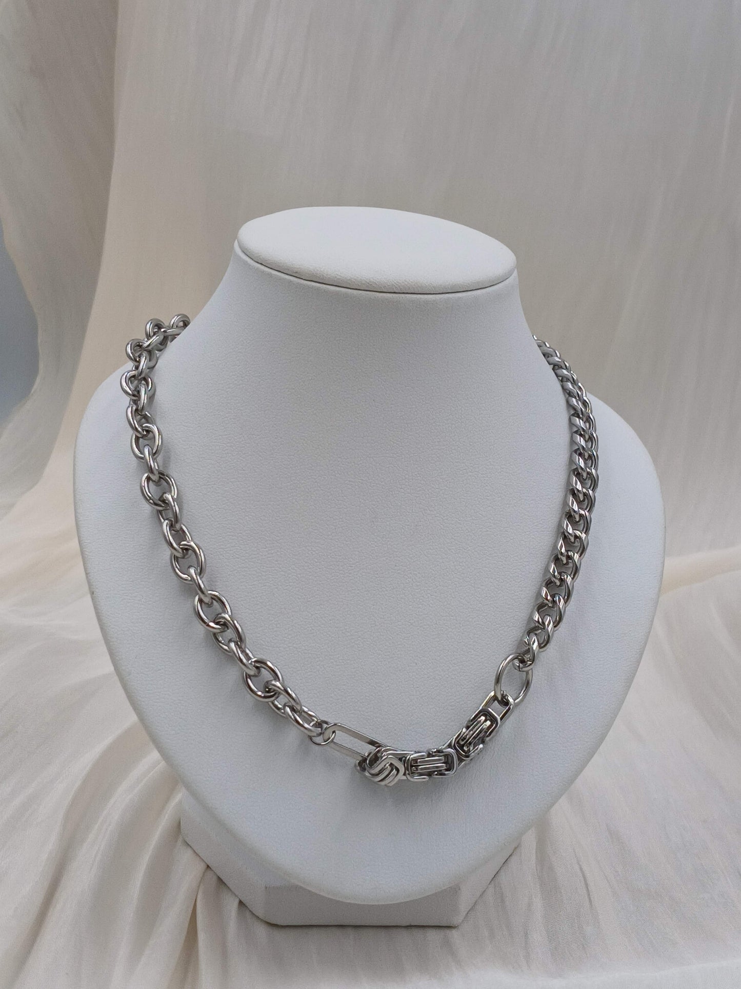 Multi Cuban Chunky Necklace