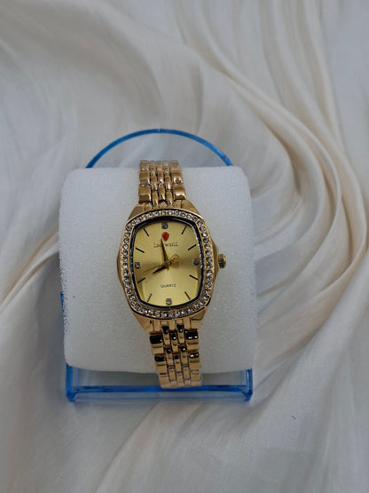 Gold Stoned Wristwatch