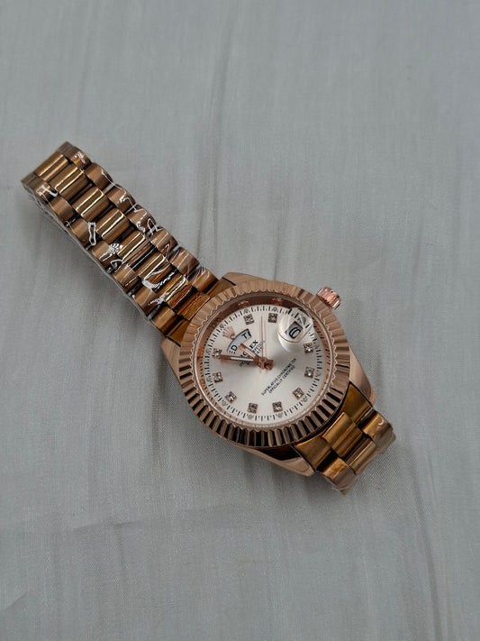 Rose Gold Wristwatch