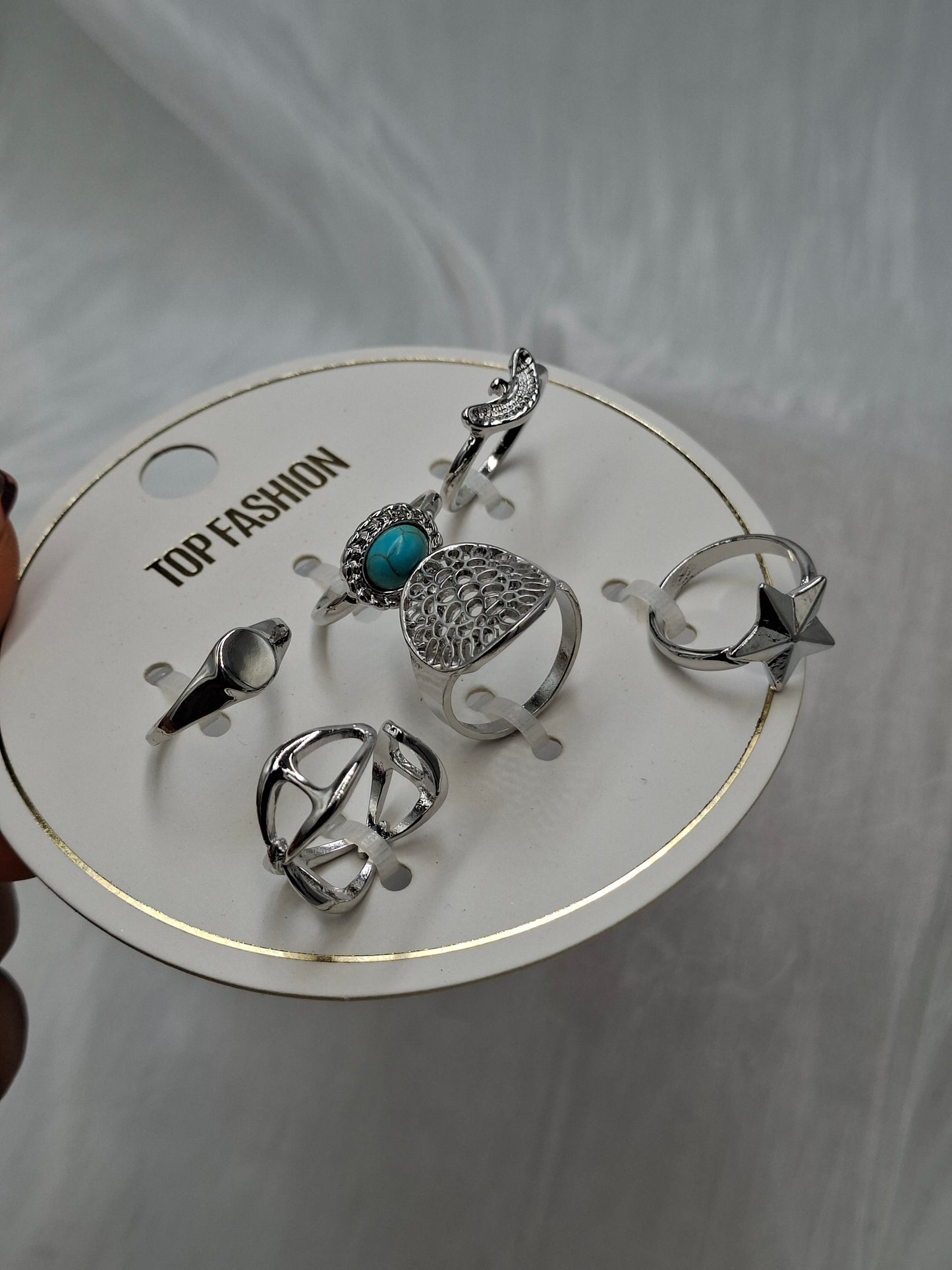 Silver Knuckle Ring Set