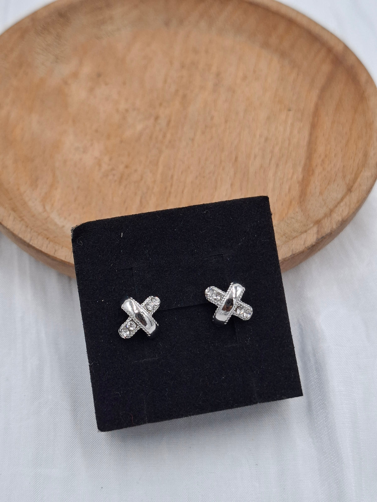 Criss Cross Stud Earrings