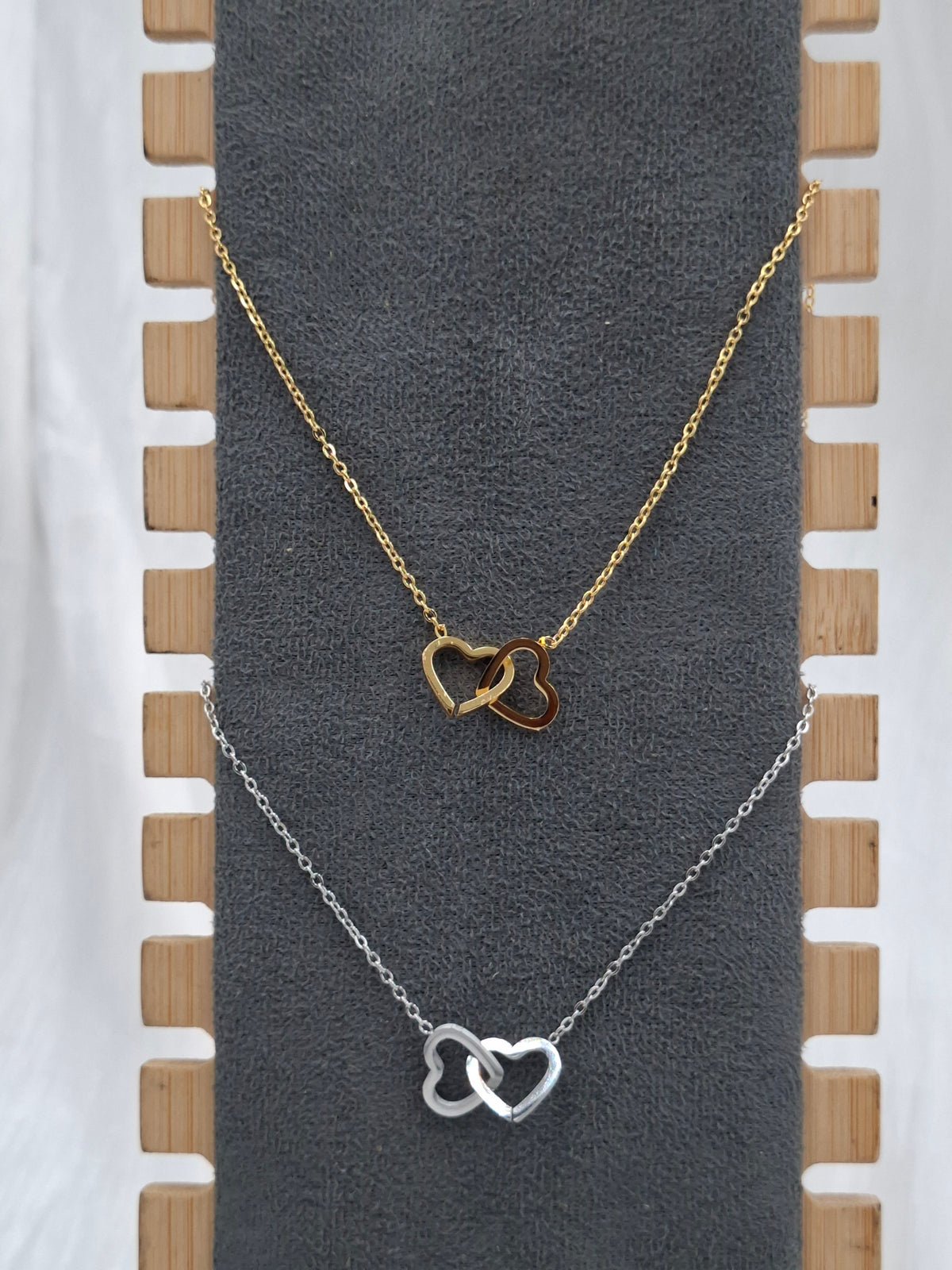 Dainty Intertwined Heart Necklace