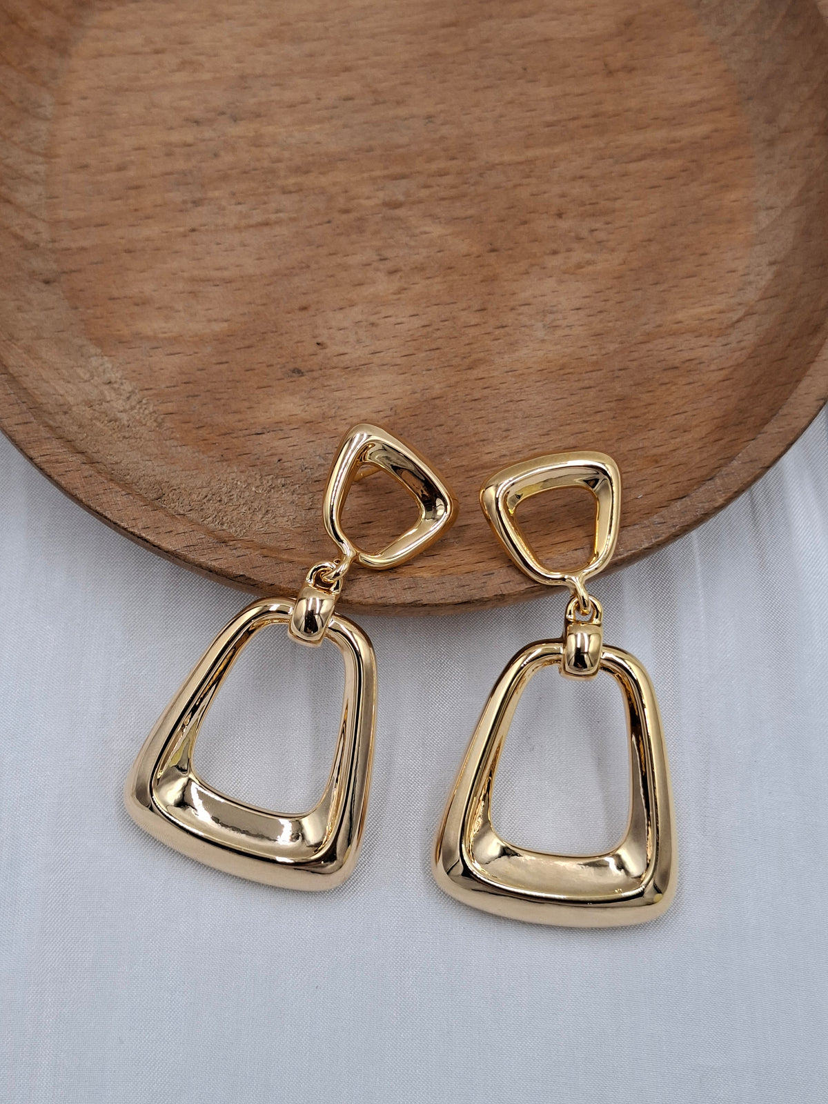 Trapezoid Dangle Earrings