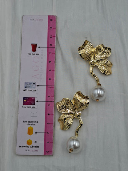 Orchid Pearl Earrings