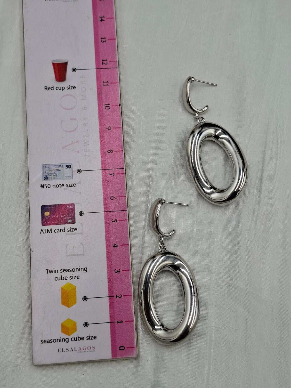Oval Drop Earrings