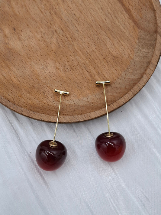 Cherry Drop Earrings