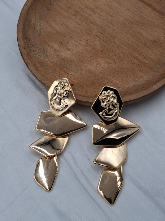 Gold Shards Earrings