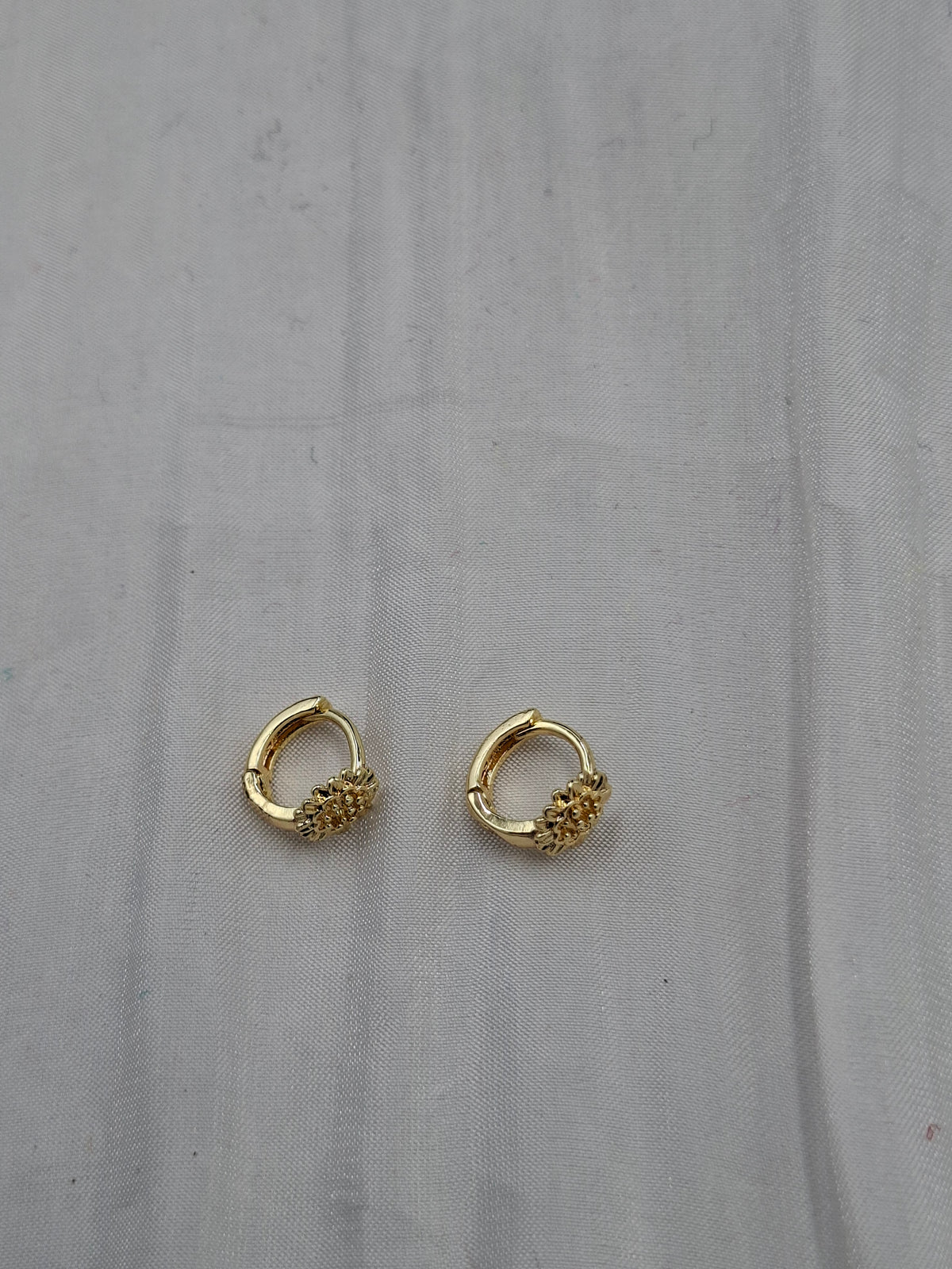 Sunflower Hoop Earrings