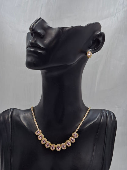 Rose Necklace Set
