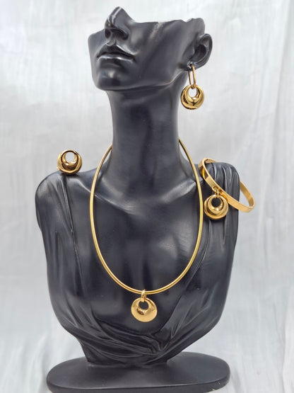 Domed Necklace Set