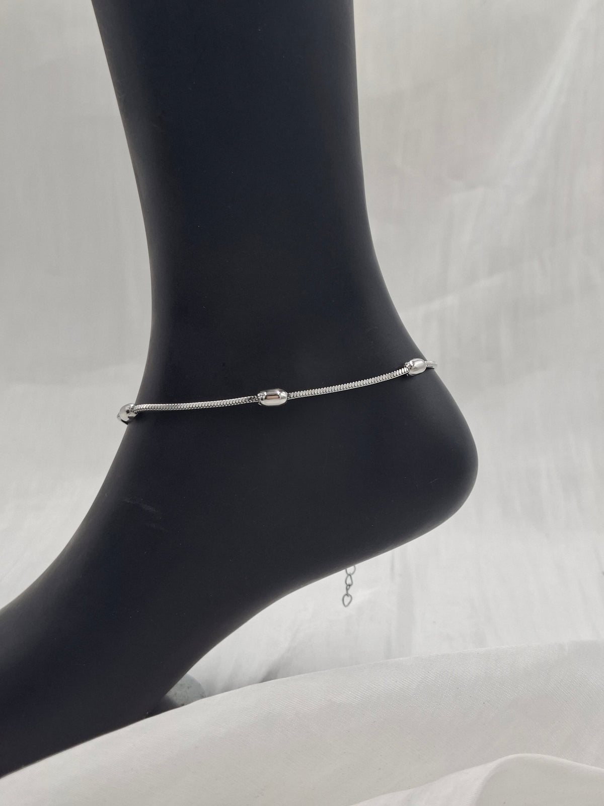 Oval Ball Charm Anklet