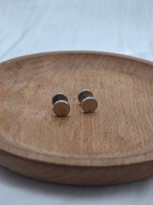 Matte Silver Flat Back Studs