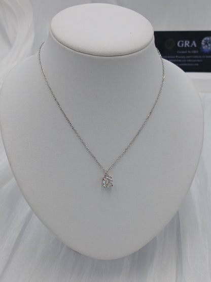 Moissanite diamond necklace