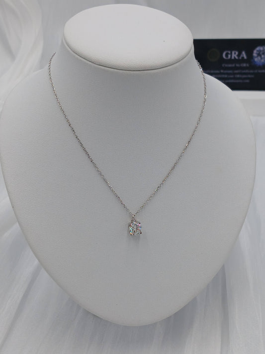 Moissanite diamond necklace
