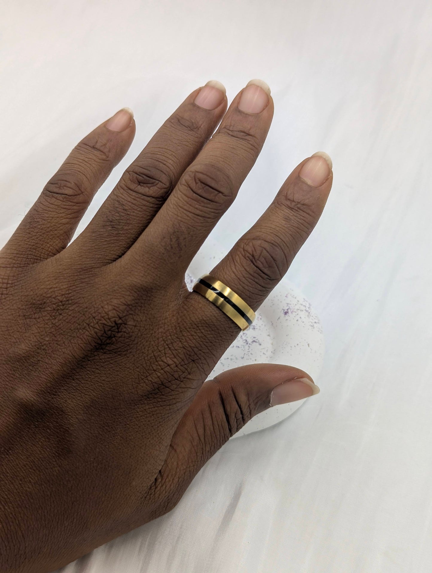 Gold and Black Ring (size 8-11)