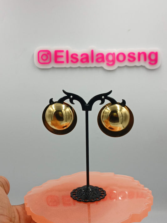 Gold earrings