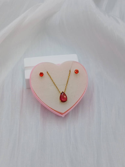 July birthstone necklace