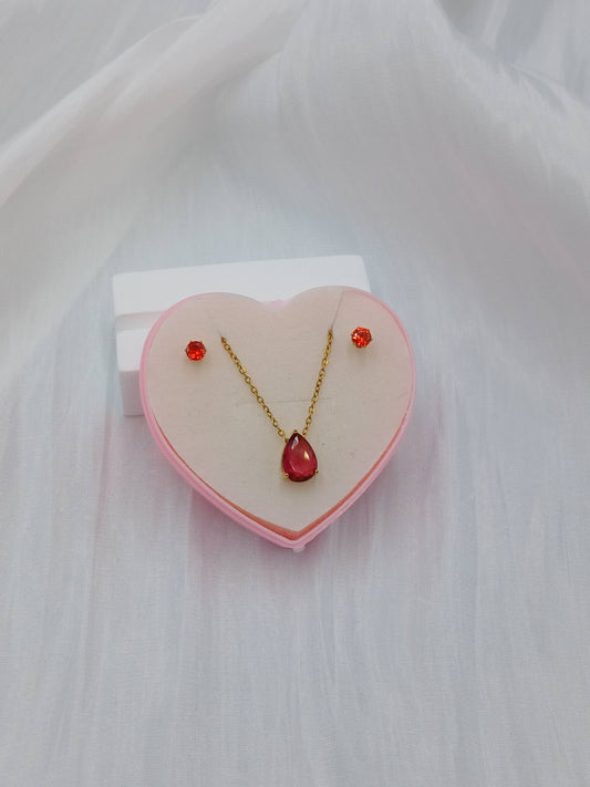 July birthstone necklace