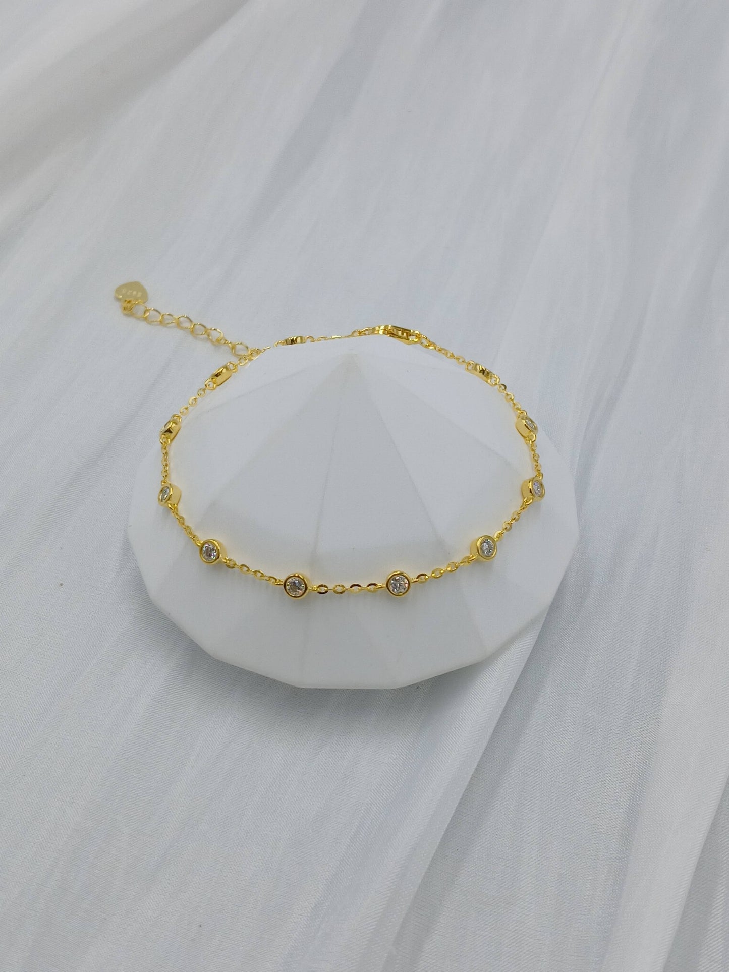 Moissanite diamond bracelet