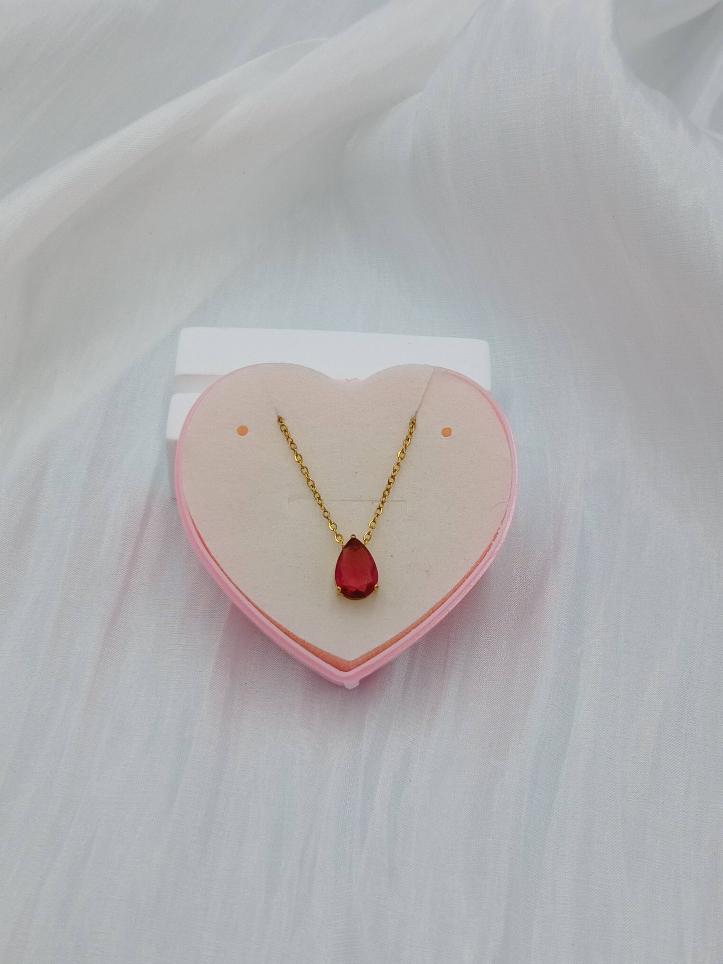 July birthstone necklace