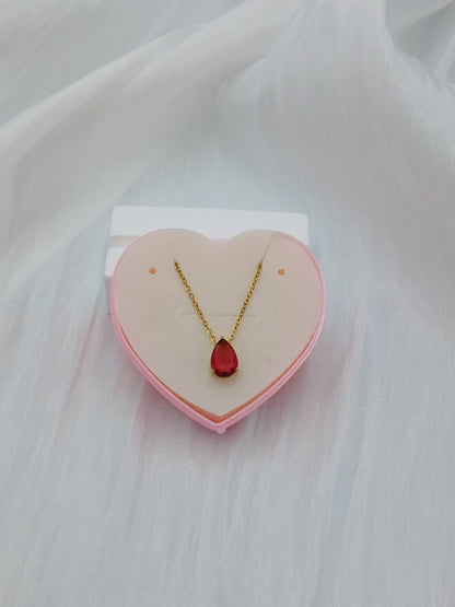 July birthstone necklace