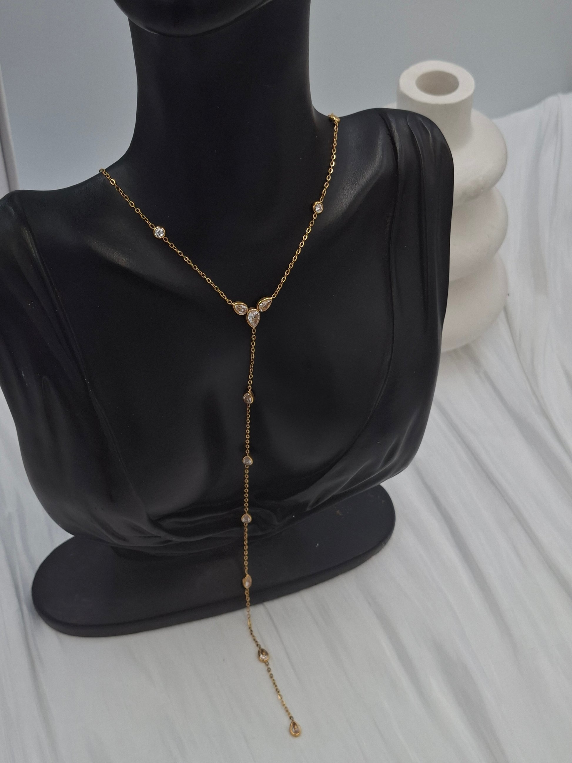 Shop Almond Y Necklace for Women at ElsaLagos in Nigeria