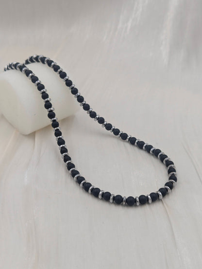 Shop Black Bead Necklace for Men at ElsaLagos in Nigeria
