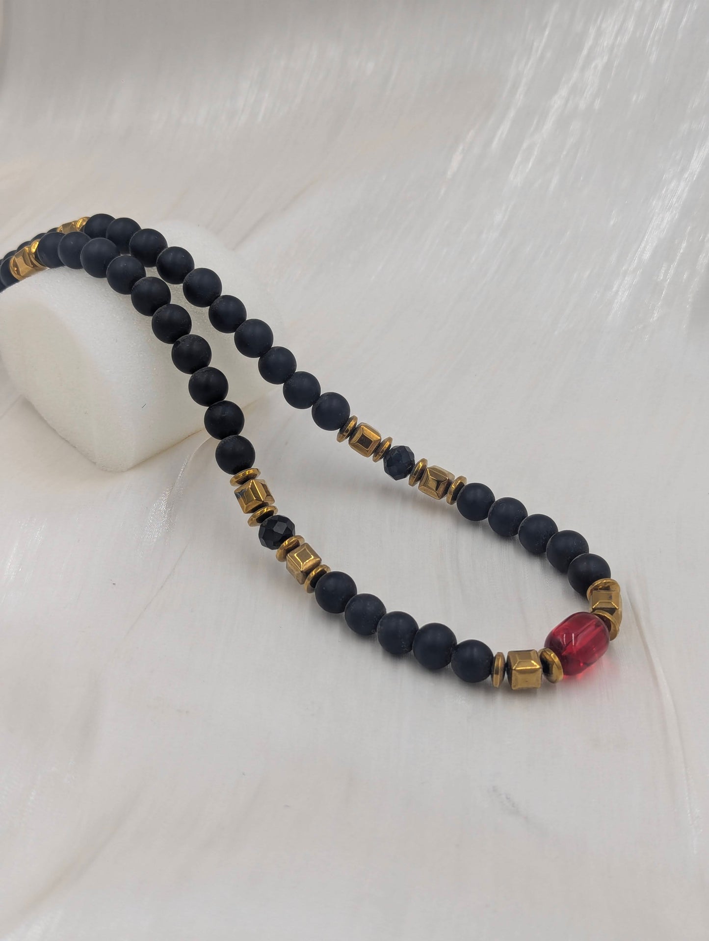 Shop Black/Gold Bead Necklace for Men at ElsaLagos in Nigeria
