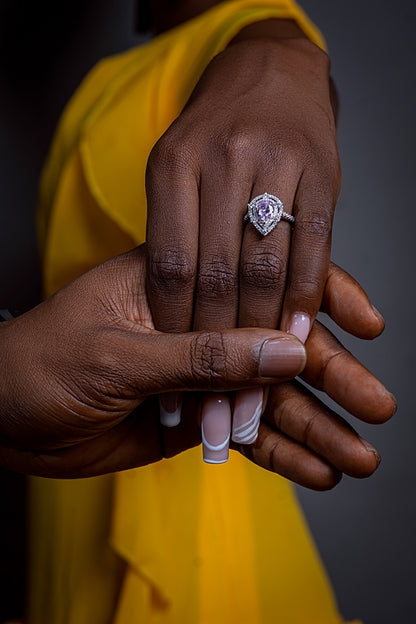 Shop Blush Zircon Ring for Women at ElsaLagos in Nigeria